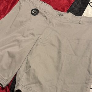 Lee Men's Gray Flat Front Shorts